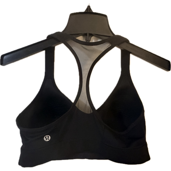 Lululemon Black Racerback Sports Bra Size 6 - Picture 2 of 16